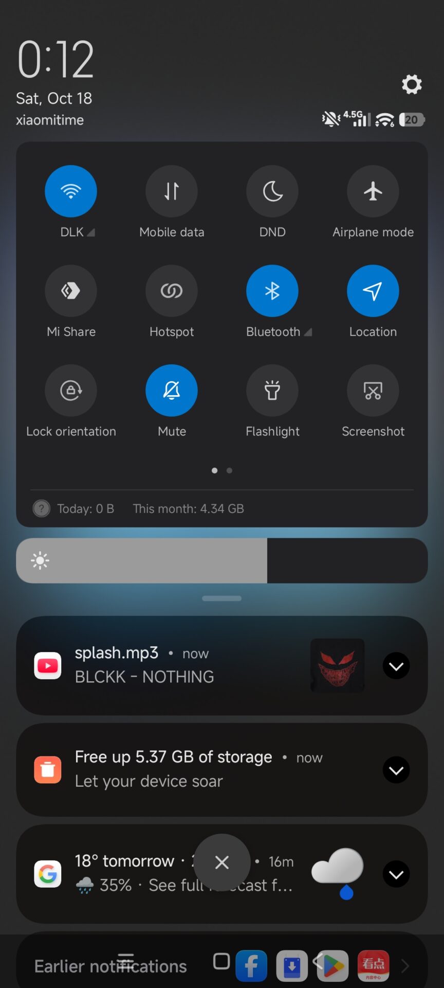 HyperOS Control Center 1