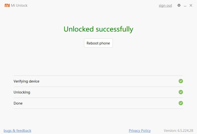 MI Unlock Tool 2