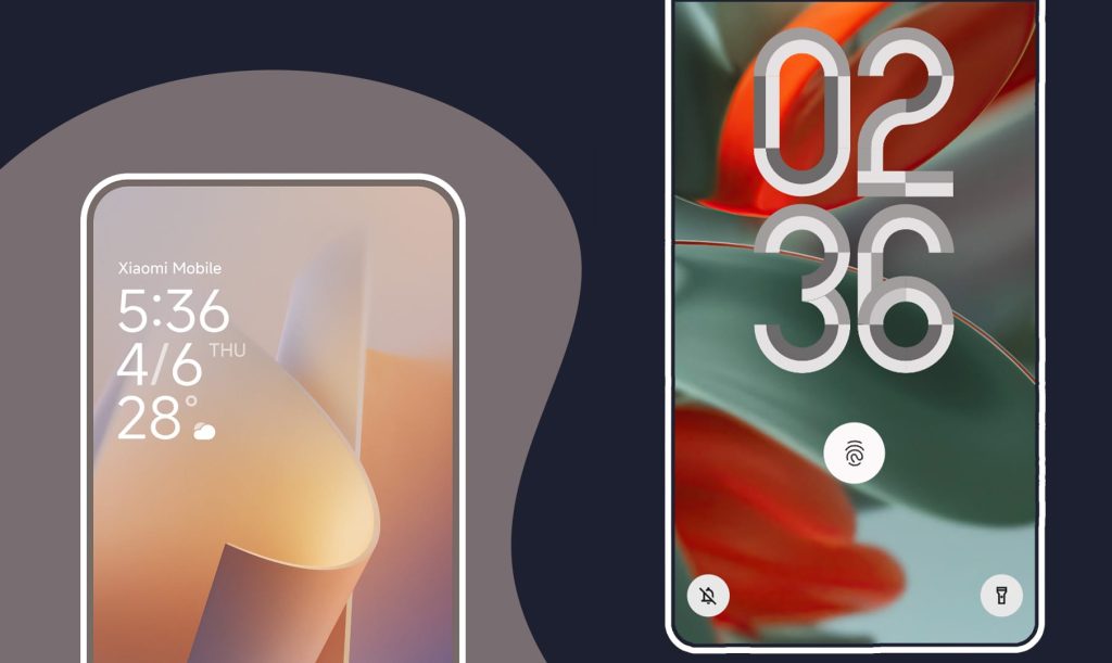 Android 15 vs HyperOS 1.0 lockscreen customization comparison