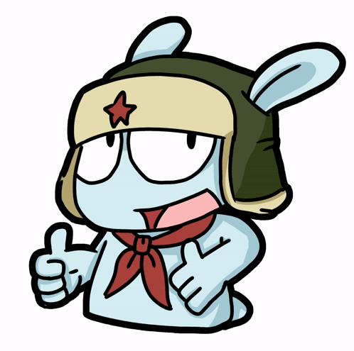 mi bunny xiaomi thumbs up