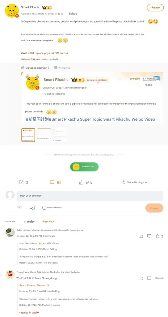 A Xiaomi szerint a vékony telefonok csak egy szűk réteget szólitanak meg