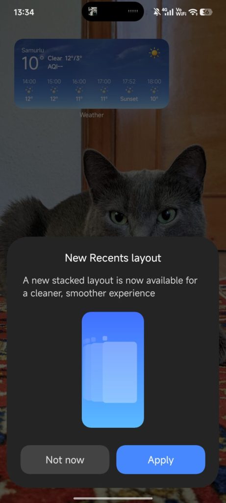 HyperOS 3 Launcher iOS Recent Apps 1