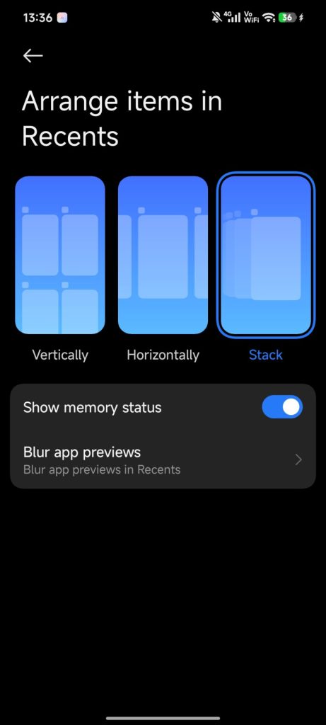 HyperOS 3 Launcher iOS Recent Apps 3