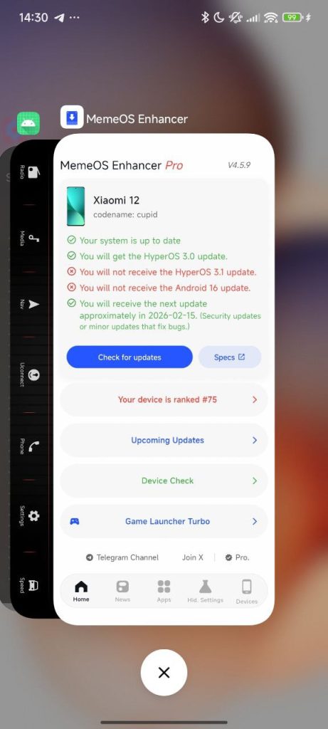 HyperOS 3 Launcher iOS recents 2
