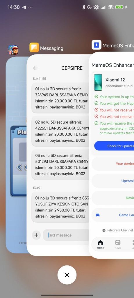 HyperOS 3 Launcher iOS recents 3