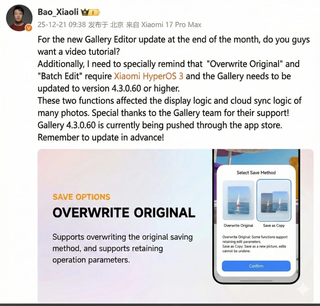 Overwrite Original Gallery Editor 3