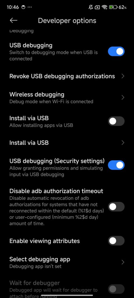 USB Debugging 2