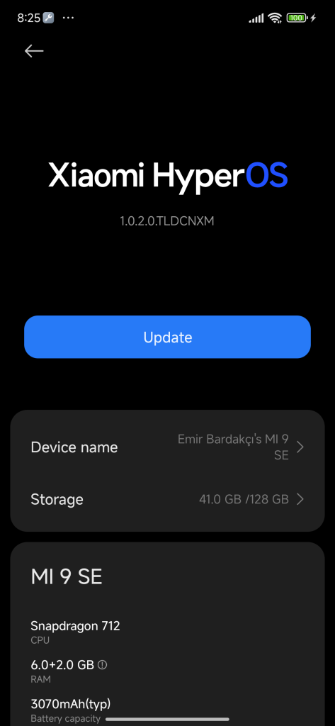 Update Phone