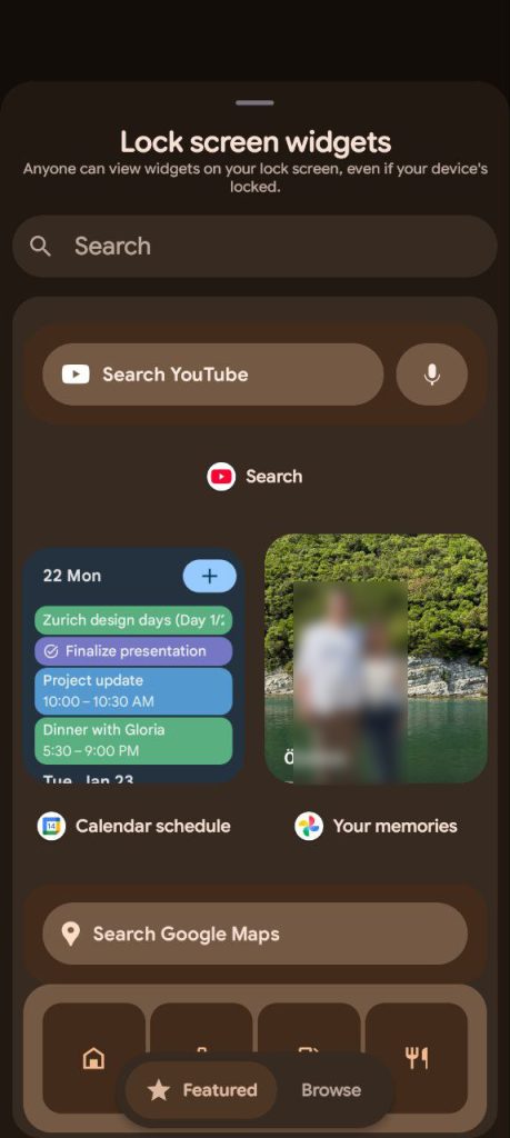 Android 16 QPR2 Lock Screen Widgets 1