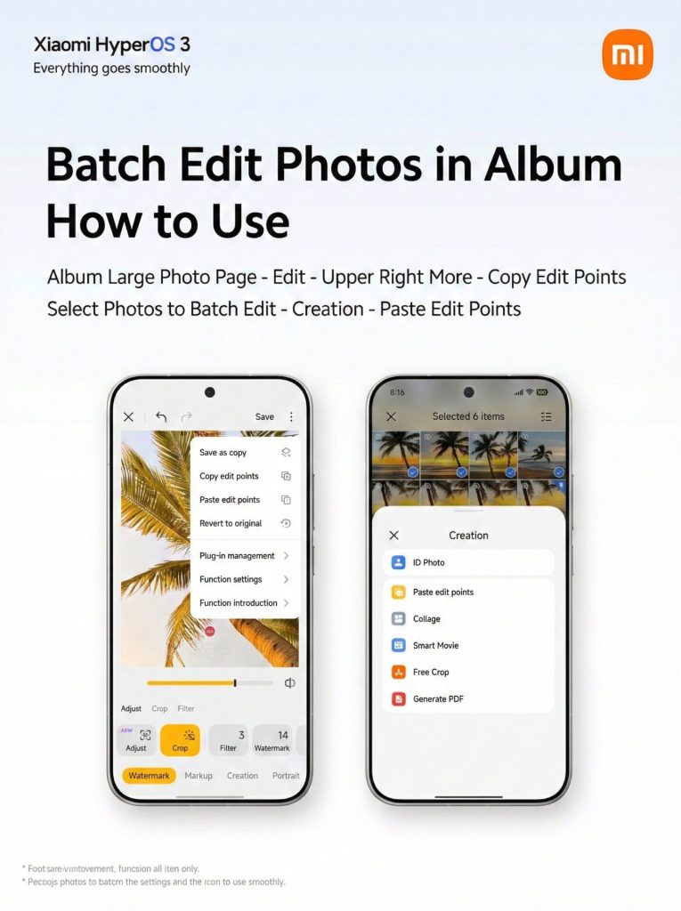 Batch edit gallery
