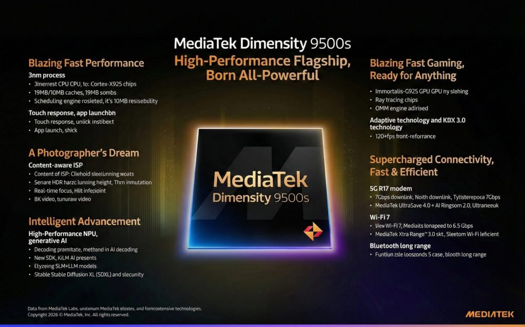 Dimensity 9500s Overview