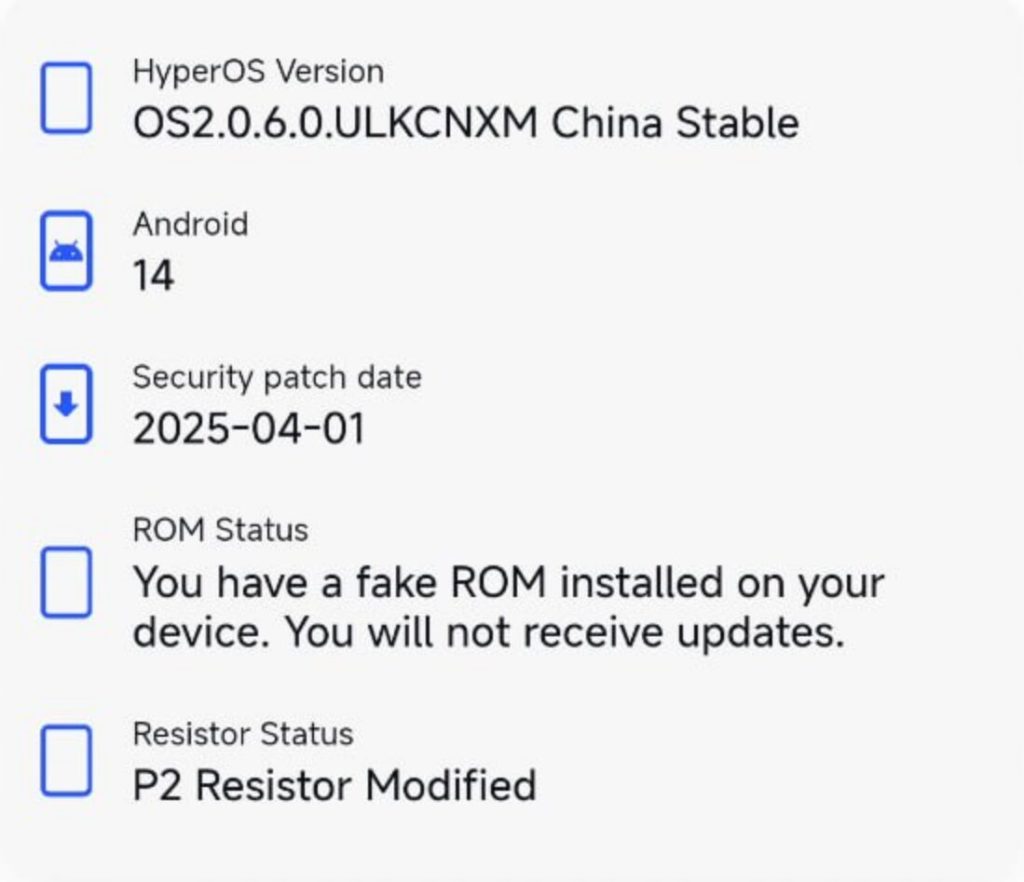 Fake ROM detection