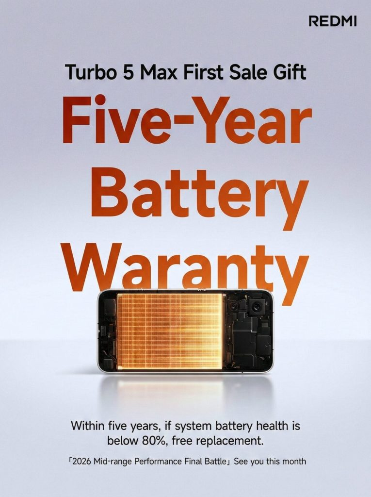 REDMI Turbo 5 Max Battery Warranty
