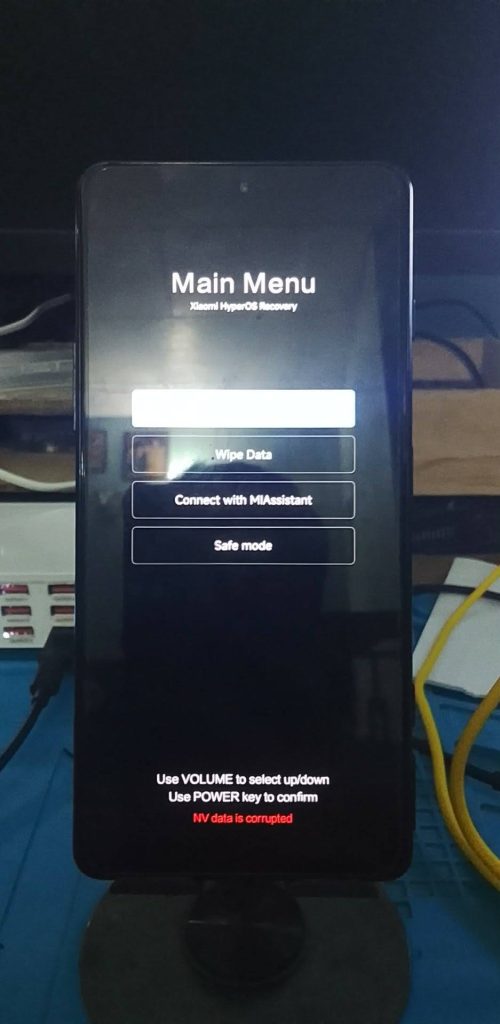 nv data is corrupted