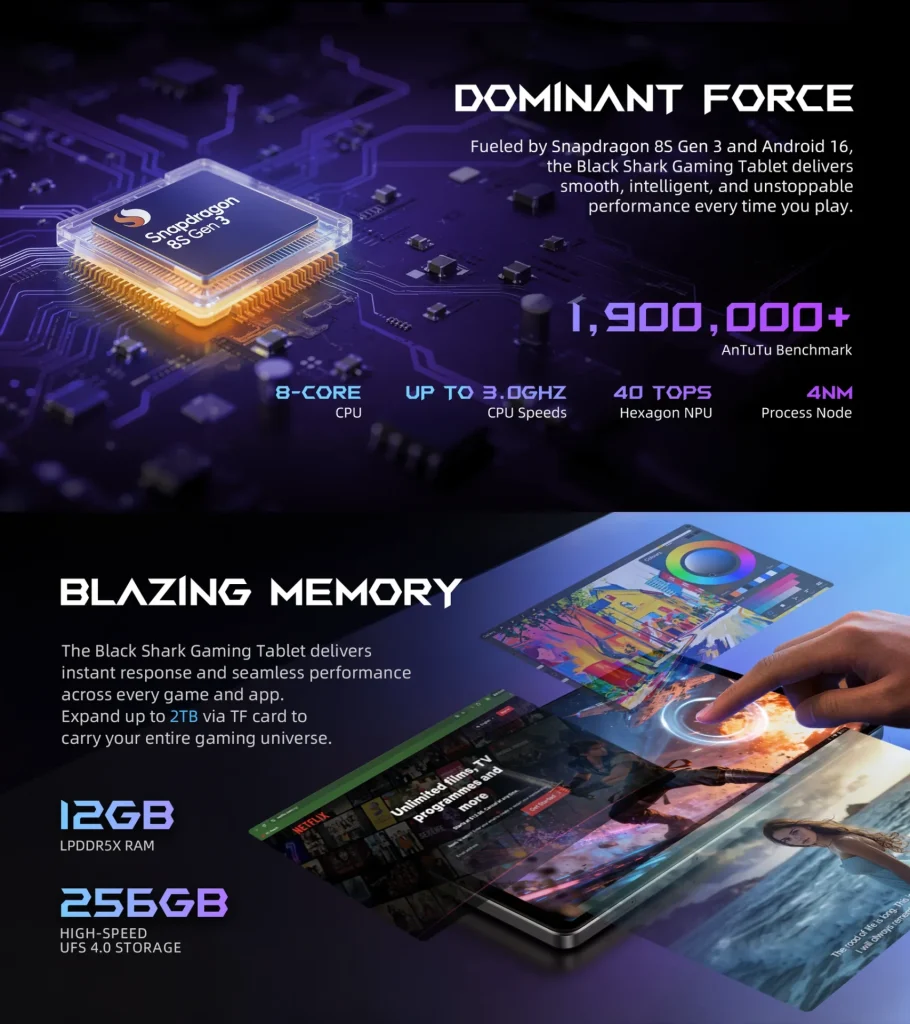 Blackshark Gaming tablet 5 1