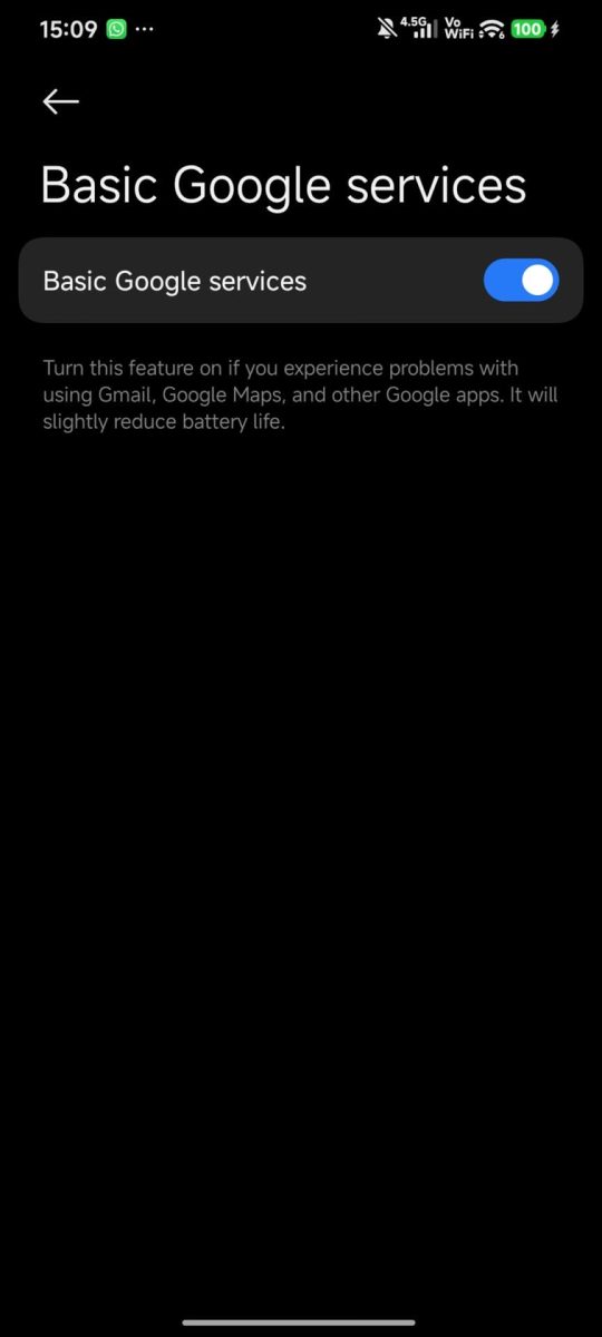 Enable basic google services 1