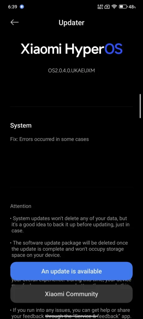 HyperOS 2 January 2026 update