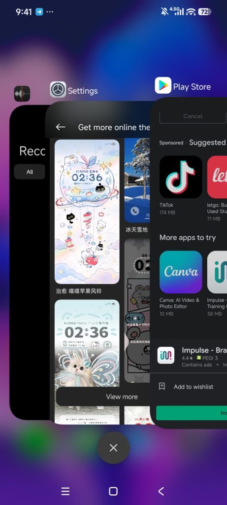HyperOS 3.1 iOS Recent Apps Menu 2