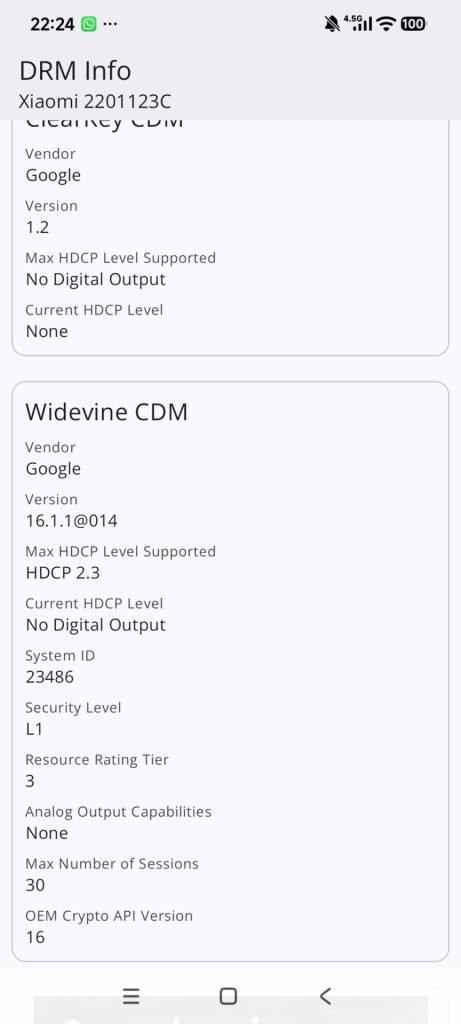 Widevine L1
