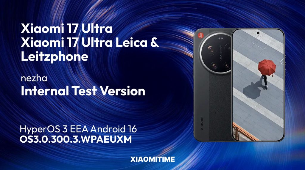 Xiaomi 17 series HyperOS 3.1 beta 2
