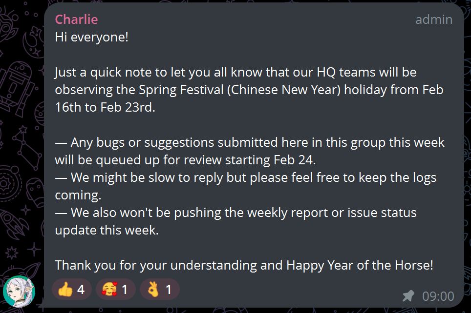 Xiaomi bug fix report