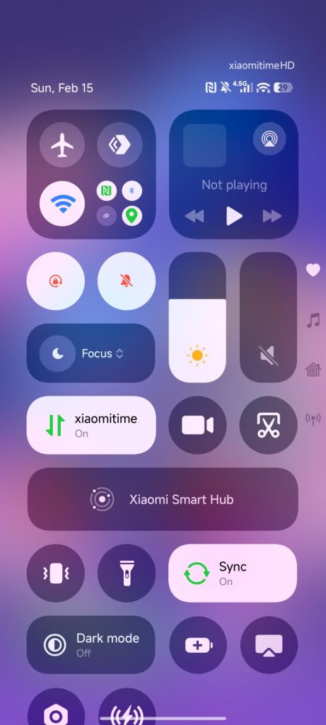 iOS control center module HyperOS 3 4