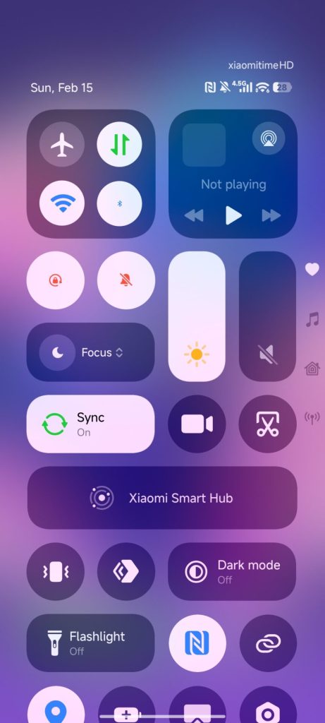 iOS control center module HyperOS 3 6
