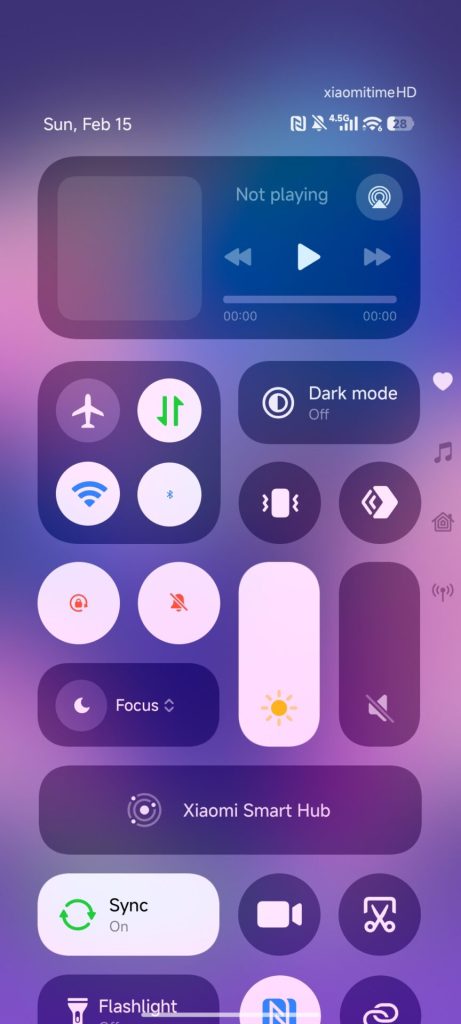 iOS control center module HyperOS 3 7