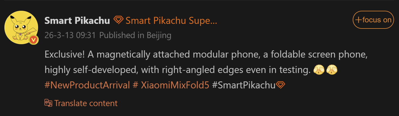Xiaomi Tests Xiaomi 17 Fold with a New Magnetic Modular Camera 2 MIX FOLD 5 leaks "Fedezd fel a Xiaomi lenyűgöző új mágneses moduláris kameráját a Xiaomi 17 Fold