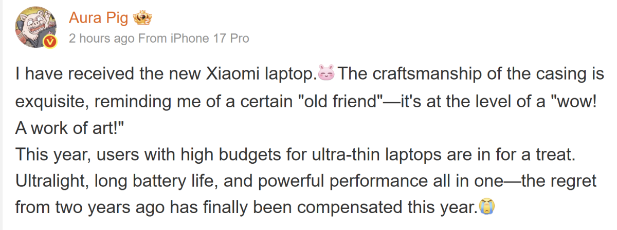 Xiaomi laptop leaks 1