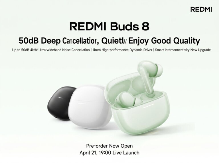 "Fedezd fel a REDMI Buds 8 forradalmi ANCs technológiáját: 50dB zajcsökkentés és dinamikus 11mm