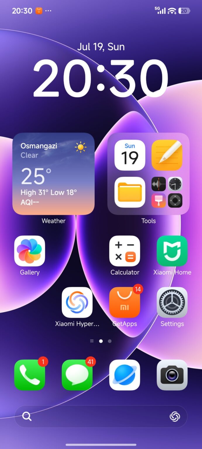 HyperOS 3.1 képernyőképe