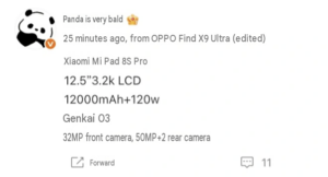 "Xiaomi Pad 8S Pro: Újdonságok az XRING O3 Chippel és 12,5 hüvelykes 3.2K LCD Kijelzővel!"