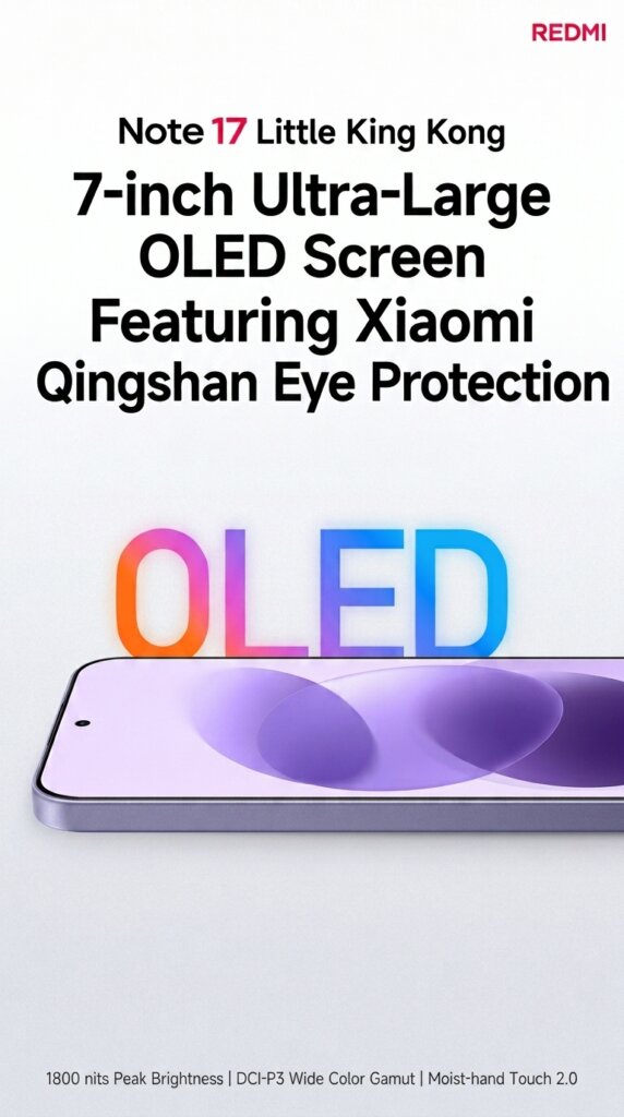 Új REDMI Note 17: 7 hüvelykes OLED kijelző és hatalmas 8000mAh akkumulátor!