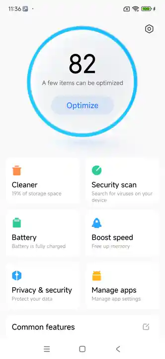 Xiaomi biztonsági alkalmazás és Game Turbo frissítés