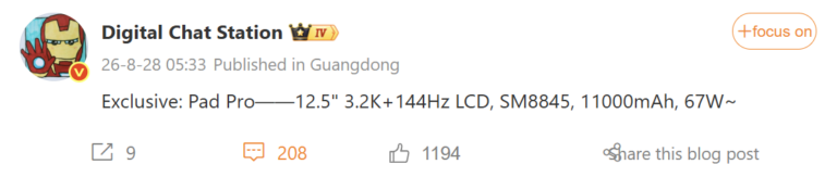 Felturbózott Xiaomi Pad 9 Pro: 11000mAh akku a határtalan élményért!