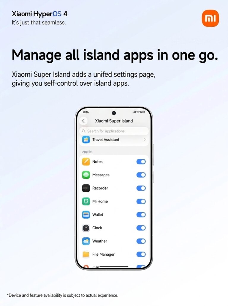 "Xiaomi HyperIsland: Villámgyors kódleolvasás háromujjas suhintással!"