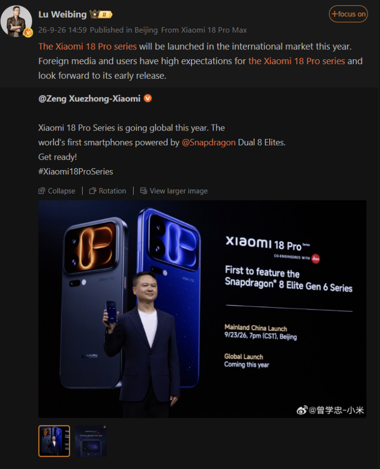 Nógrádra érkezik a Xiaomi 18 Pro