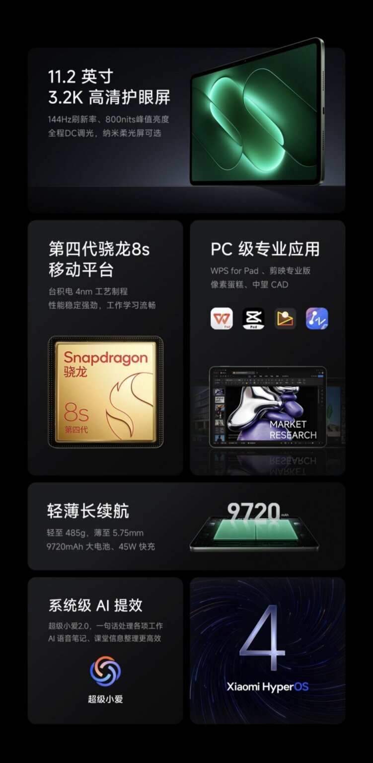 Fedezd fel a Xiaomi Pad 9 és Pad 9 Pro újdonságait: Snapdragon 8 Gen 4 és 5 a csúcstechnológiáért!